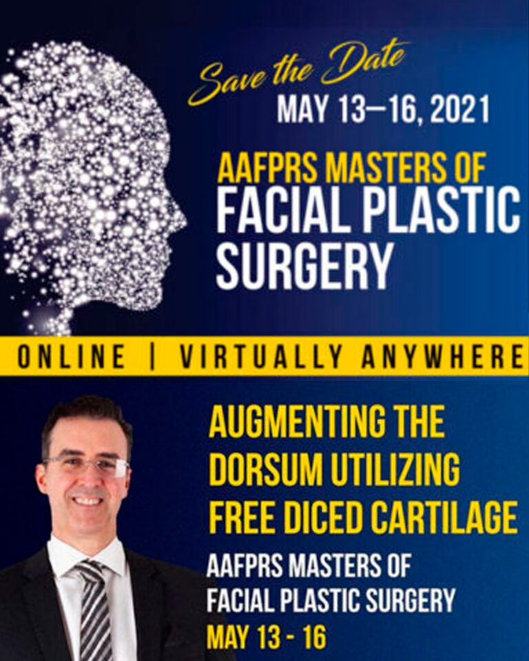 Ministra palestra na AAFPRS Masters of Facial Plastic Surgery em 2021