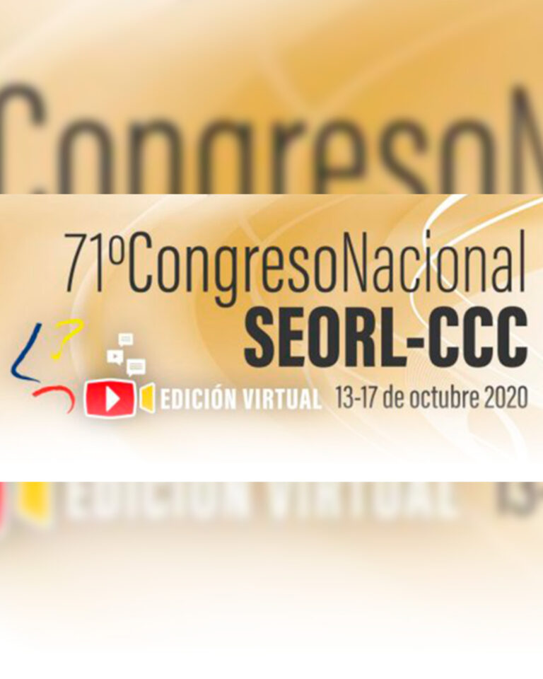 Ministrei aula no 71º Congresso Espanhol de otorrinolaringologia em 2020