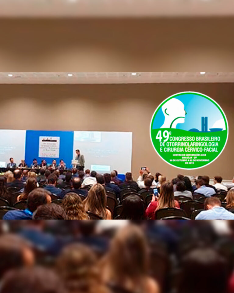 Ministrei palestra no Congresso Brasileiro de Otorrinolaringologia em 2019