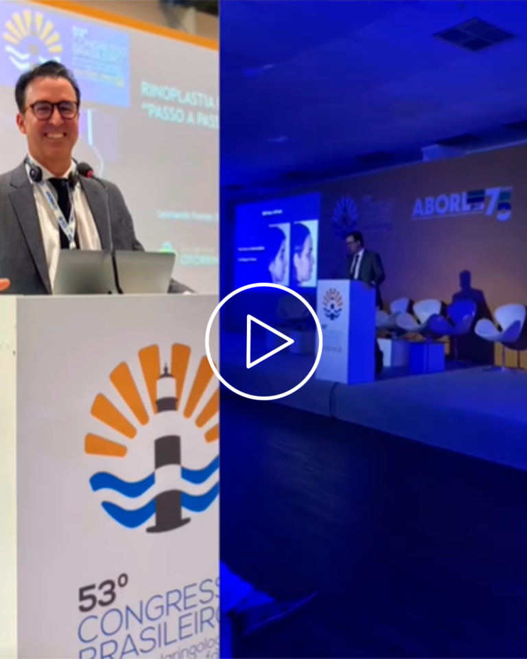 Palestrei no 53 congresso Brasileiro de Otorrino em 2023